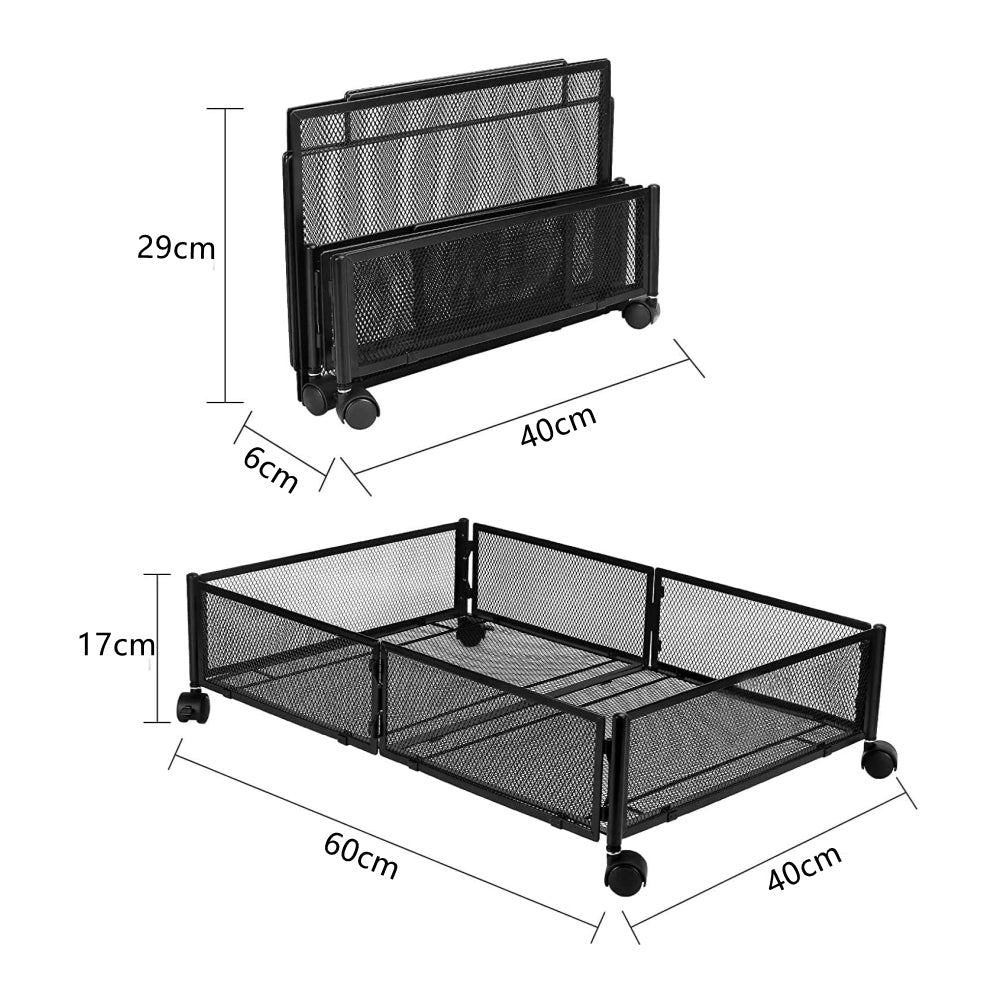 STORFEX Under-the-Bed Storage Organizer with Wheels_2