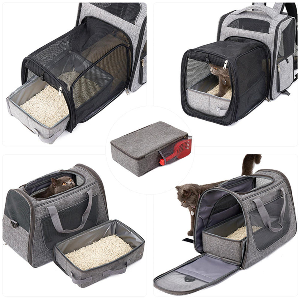 PETSWOL Foldable Cat Litter Box with Shovel - Portable and Convenient_7