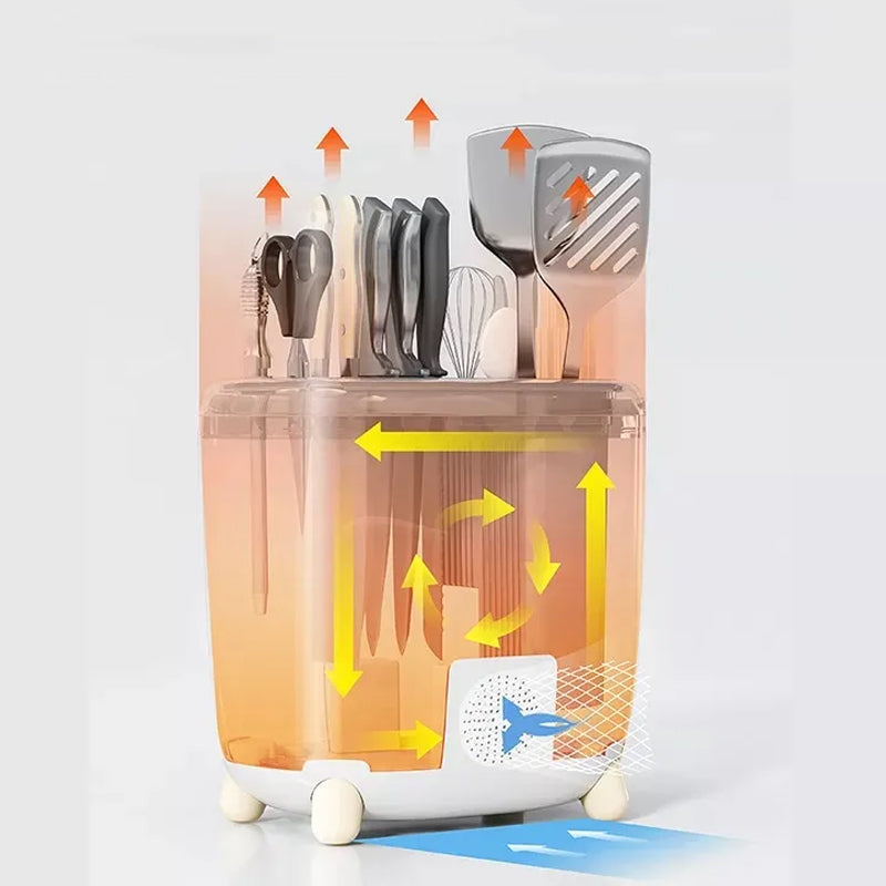 Large Capacity Multifunctional Knife Holder and Storage with Drainage_6