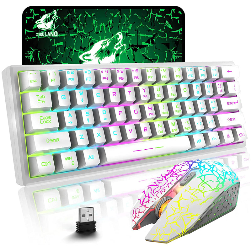 Rainbow Backlit Wireless Gaming Keyboard Mouse and Mat Combo Set_18