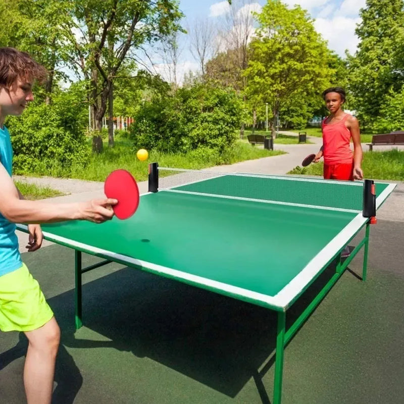 Instant Table Tennis Kit Ping Pong Set Retractable Net Rack + 2 Bats + 3 Balls_11