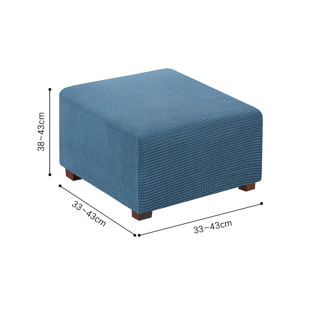 COMFEYA Square Ottoman Cover Premium Furniture Protector with Elastic Bottom_17