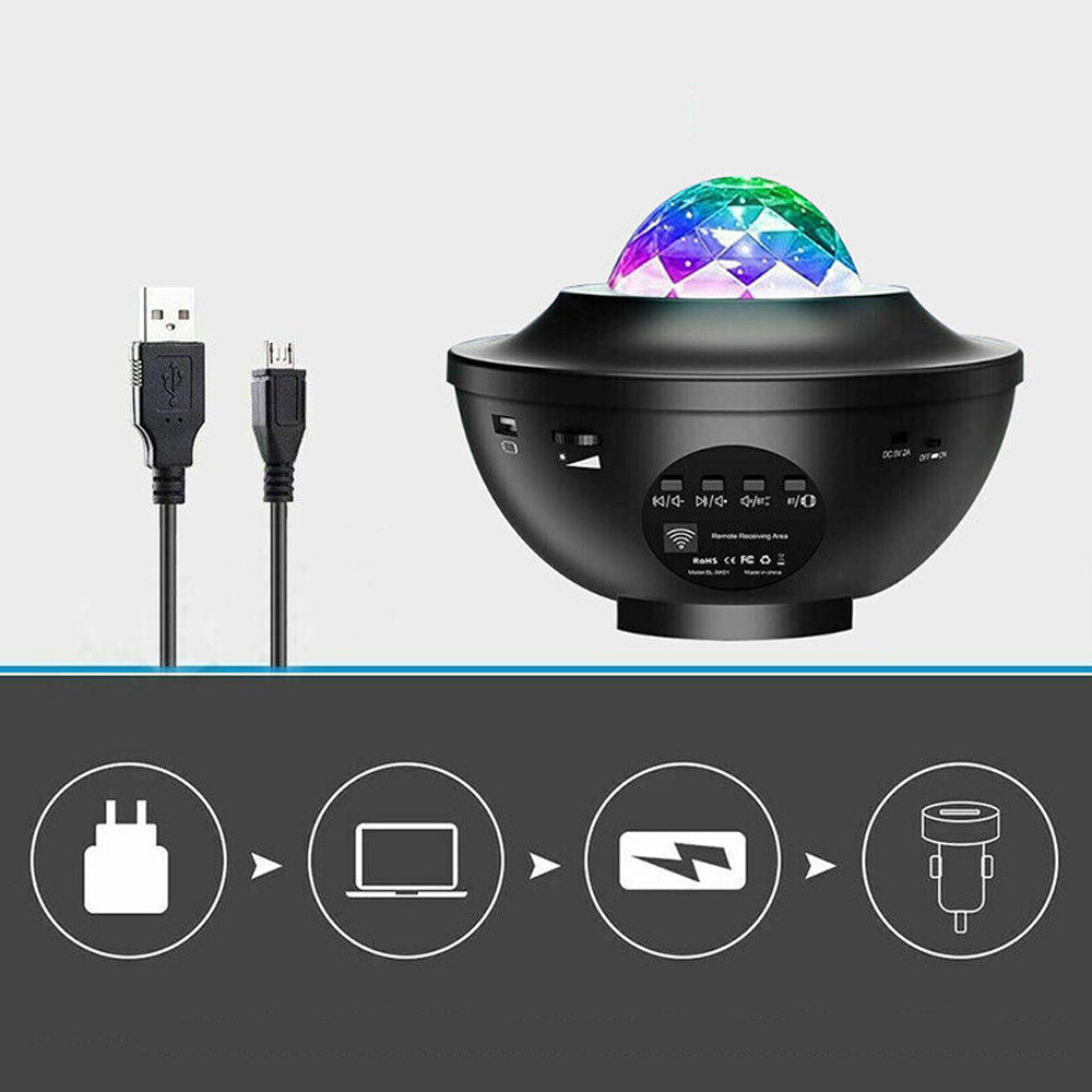 LED Night Lamp Projector Rotating Light -USB Power Supply_4