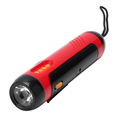 Hand Crank Solar FM Radio Flashlight and Emergency Charger_0