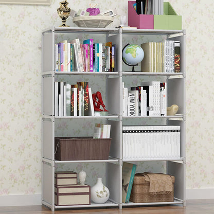 STORFEX 8-Grid Assembled Bookshelves Storage Rack_2