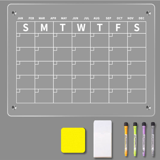 Magnetic White Board Monthly Weekly Planner Dry Erase Refrigerator Message Board_4