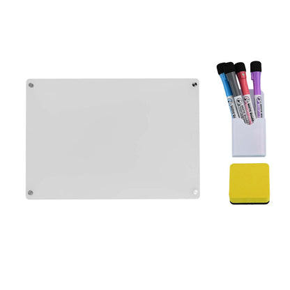 Magnetic White Board Monthly Weekly Planner Dry Erase Refrigerator Message Board_12