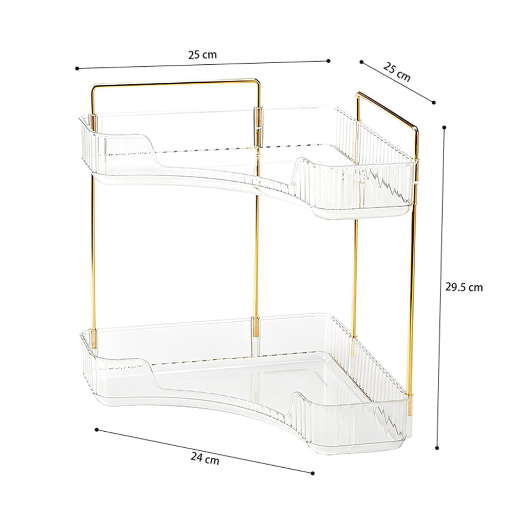 STORFEX 2-Tier Corner Bathroom Counter Organizer_4