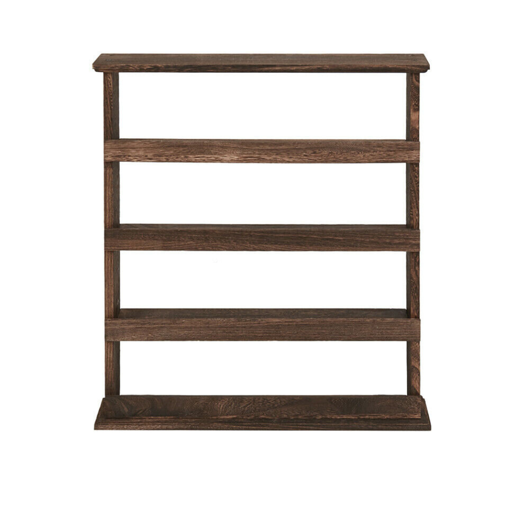 Wall Mount Wooden Spice Rack Holder_8