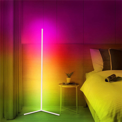 RGB LED Floor Corner Lamp with Remote Control_0