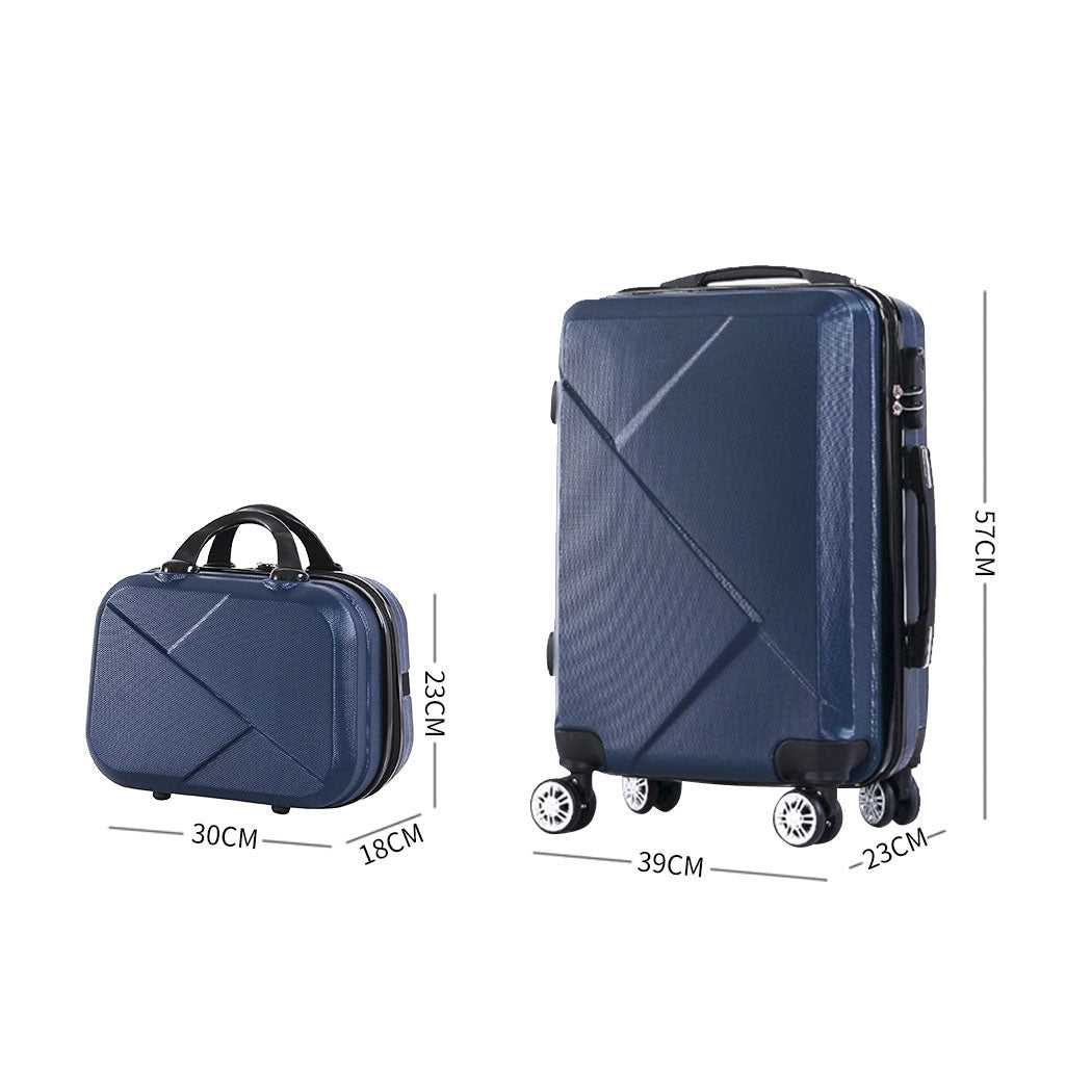 Slimbridge 2pcs 20"Travel Luggage Set Novy-1831592702798598146