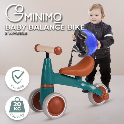 GOMINIMO 3 Wheels Baby Balance Bike Green