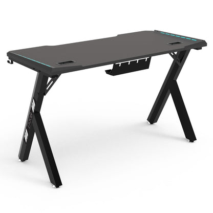 EKKIO RGB Gaming Desk Y Shape Black 100cm