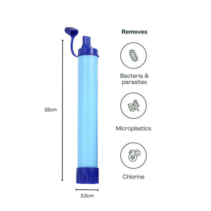 Kiliroo Water Filter Straw, Ultralight and Durable, Long-Lasting Up to 1500L Water, Easy Carry