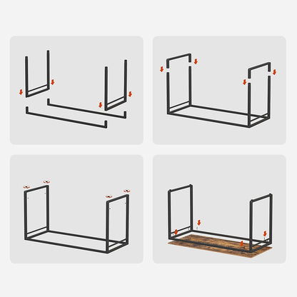 VASAGLE 120cm Computer Desk with 8 Hooks