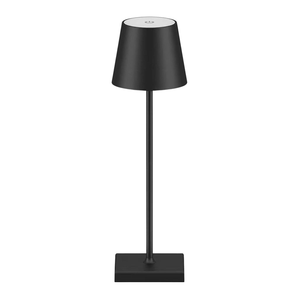 GOMINIMO Cordless Table Lamp Rechargeable Waterproof Lampshade Dimmable Black