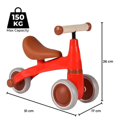 GOMINIMO 3 Wheels Baby Balance Bike Red