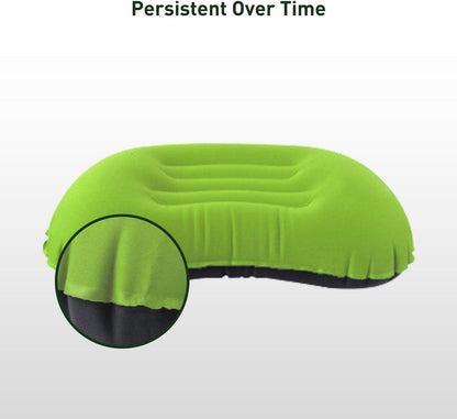 KILIROO Inflatable Camping Travel Pillow - Green