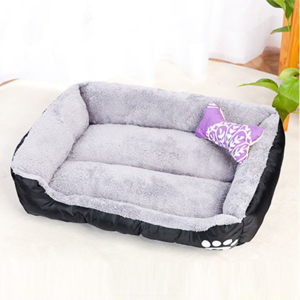 Floofi Pet Bed Square L Size (Black)