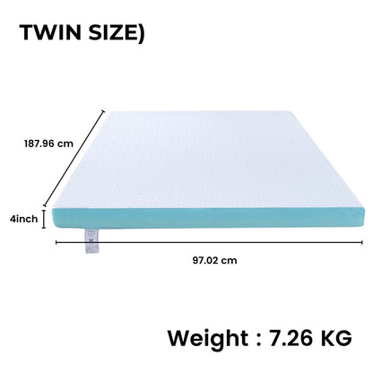 GOMINIMO Dual Layer Mattress Topper 4 inch with Gel Infused (Twin)