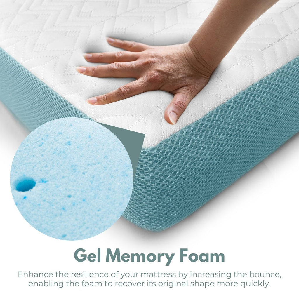 GOMINIMO Dual Layer Mattress Topper 4 inch with Gel Infused (Twin)