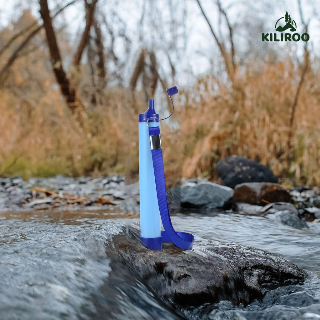 Kiliroo Water Filter Straw, Ultralight and Durable, Long-Lasting Up to 1500L Water, Easy Carry