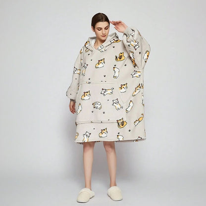 GOMINIMO Hoodie Blanket Adult (Cat)