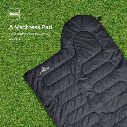 KILIROO Sleeping Bag 350GSM Black