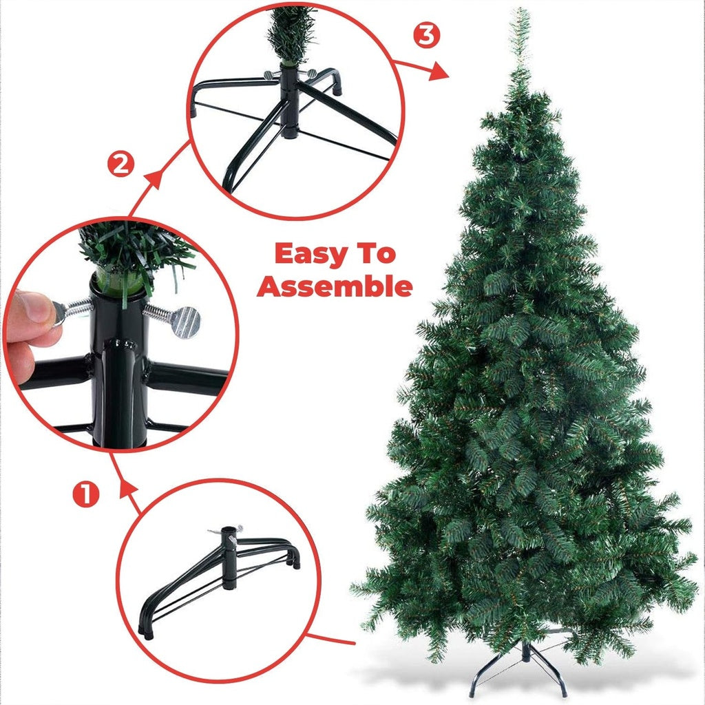 FESTISS 1.8m Christmas Tree with 250 LED Lights Warm White (Green) FS-TREE-08