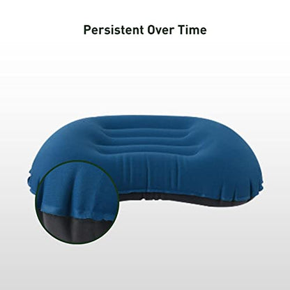 KILIROO Inflatable Camping Travel Pillow - Dark Blue