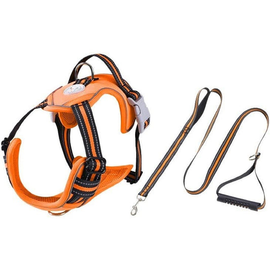 FLOOFI  Dog Harness Vest L Size (Orange)