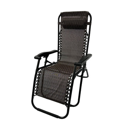 KILIROO Reclining Sun Beach Deck Lounge Chair Outdoor Folding Camp Rest Argyle