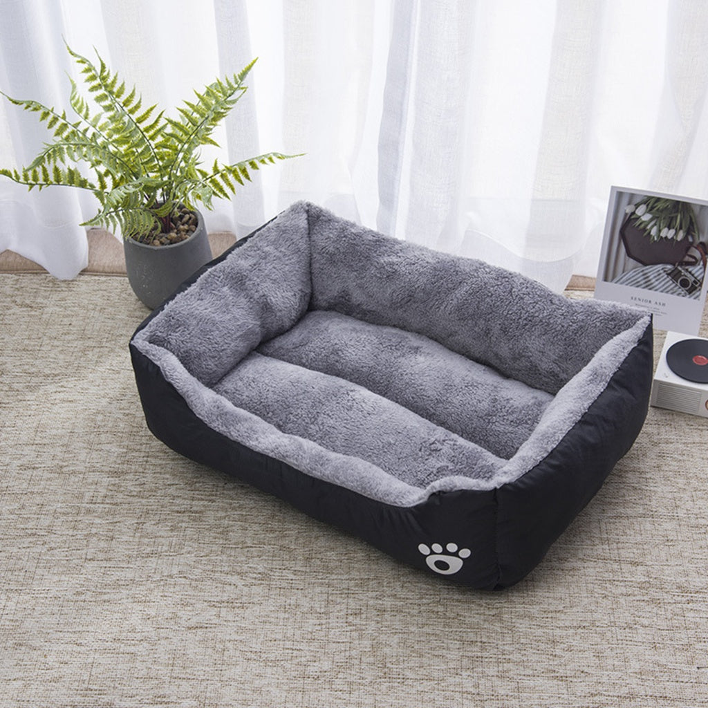 Floofi Pet Bed Square L Size (Black)