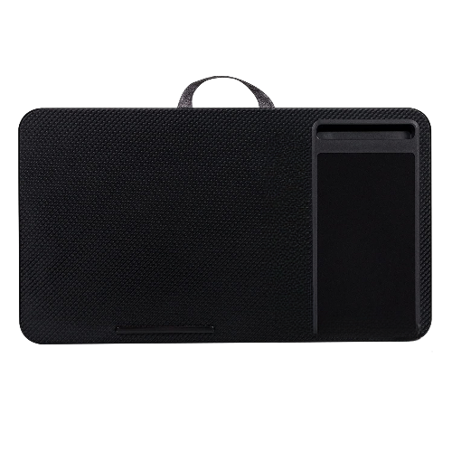 EKKIO Multifunctional Portable Bed Tray Lap Desk with Cushion (Black)