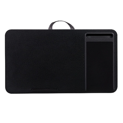 EKKIO Multifunctional Portable Bed Tray Lap Desk with Cushion (Black)