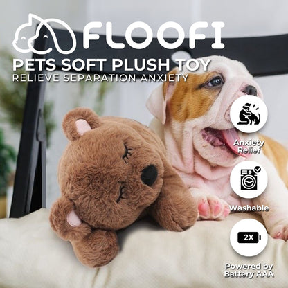 FLOOFI Pets Soft Plush Toy Brown